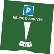 Disque de Stationnement Publicitaire Zone bleue - DSPB15