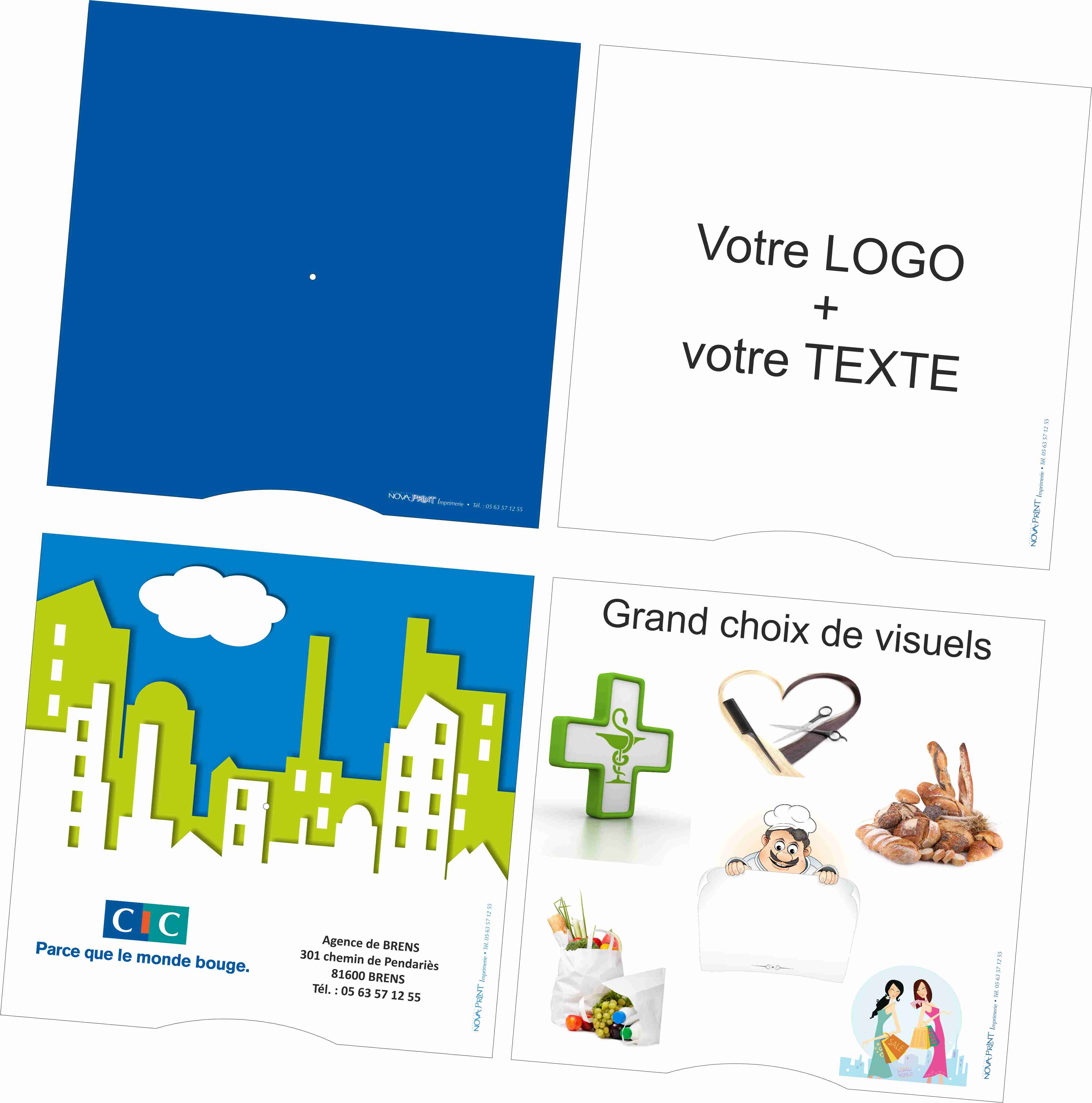 Disque de stationnement bleu - Personnalisable | PROEBO